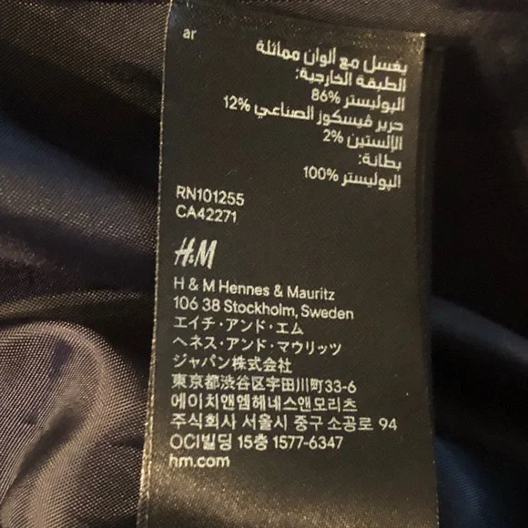 Navy Blue Peacoat by H&M - Picture 11 of 14